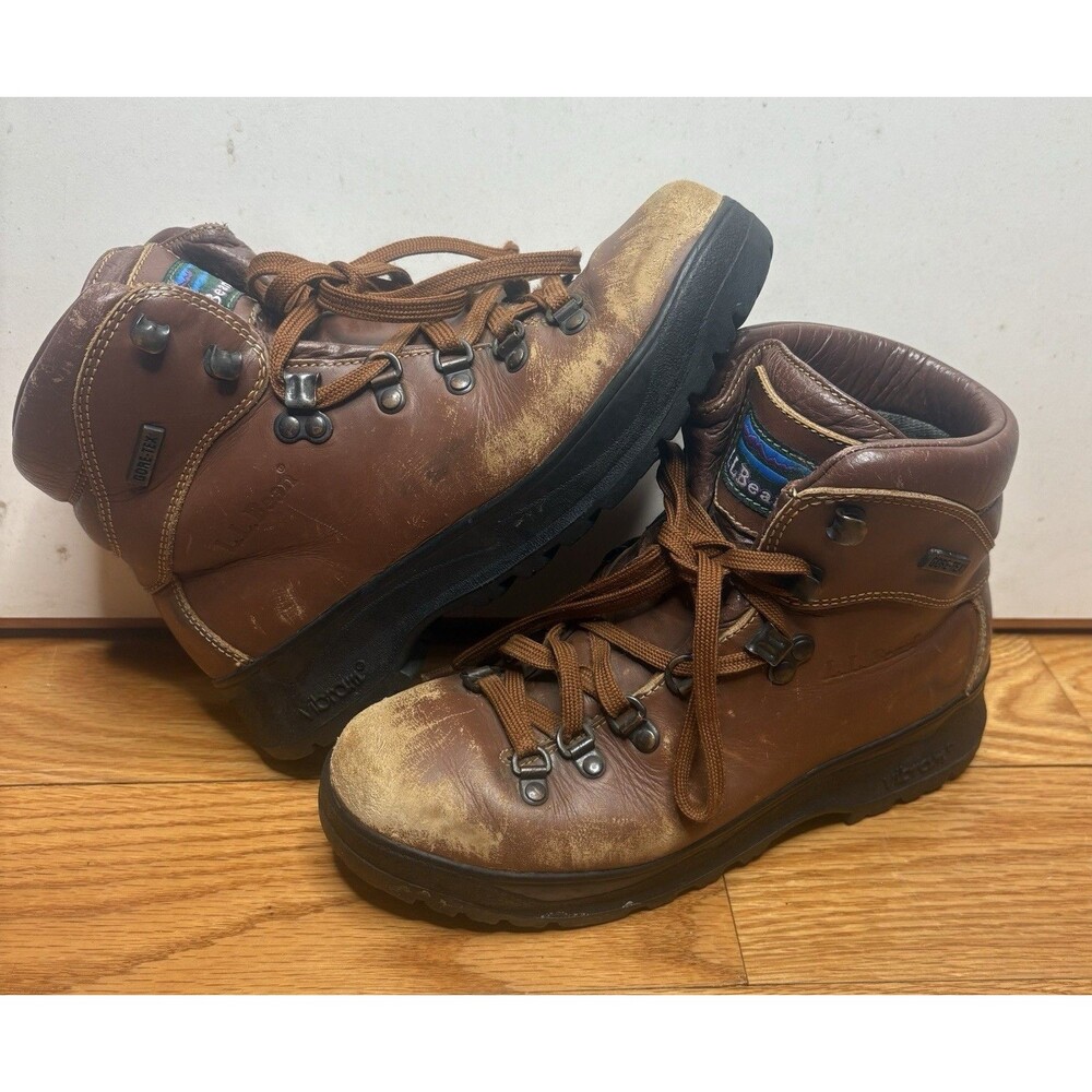 LL Bean Cresta GoreTex Hiking Boots 7.5 W 5 M Vibram Sole Italy Gorpcore Outdoor